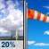 Wednesday: Slight Chance Showers And Thunderstorms then Sunny