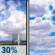 Thursday: Chance Showers And Thunderstorms then Partly Sunny
