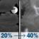 Sunday Night: A chance of showers and thunderstorms after 1am. Mostly cloudy, with a low around 65. Chance of precipitation is 40%. Sunday Night: Mostly Cloudy then Chance Showers And Thunderstorms