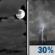 Tuesday Night: Mostly Cloudy then Chance Showers And Thunderstorms