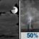 Tuesday Night: A chance of showers and thunderstorms after 1am. Mostly cloudy, with a low around 75. Chance of precipitation is 50%. Tuesday Night: Mostly Cloudy then Chance Showers And Thunderstorms