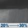 Monday Night: A chance of rain showers after 7pm. Partly cloudy, with a low around 60. Chance of precipitation is 30%. Monday Night: Chance Rain Showers