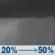 Tonight: A chance of rain showers. Mostly cloudy, with a low around 63. South southeast wind 2 to 6 mph. Chance of precipitation is 50%. New rainfall amounts less than a tenth of an inch possible. Tonight: Chance Rain Showers