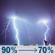 Tonight: A chance of thunderstorms and a chance of rain before 8pm, then rain and a chance of thunderstorms between 8pm and 2am, then a slight chance of thunderstorms and a slight chance of rain between 2am and 3am. Mostly cloudy, with a low around 35. West southwest wind around 18 mph, with gusts as high as 28 mph. Chance of precipitation is 90%. New rainfall amounts between a half and three quarters of an inch possible. Tonight: Chance T-storms then Rain