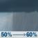 Tuesday: Rain showers likely. Mostly cloudy, with a high near 75. Chance of precipitation is 60%. Tuesday: Rain Showers Likely
