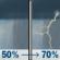 Thursday: Rain showers likely before 4pm, then showers and thunderstorms likely. Cloudy, with a high near 63. East wind 9 to 14 mph, with gusts as high as 21 mph. Chance of precipitation is 70%. New rainfall amounts between a tenth and quarter of an inch possible. Thursday: Rain Showers Likely