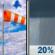 Thursday: A slight chance of rain showers after 5pm. Partly sunny. High near 90, with temperatures falling to around 85 in the afternoon. West southwest wind 13 to 24 mph, with gusts as high as 33 mph. Chance of precipitation is 20%. Thursday: Partly Sunny then Slight Chance Rain Showers